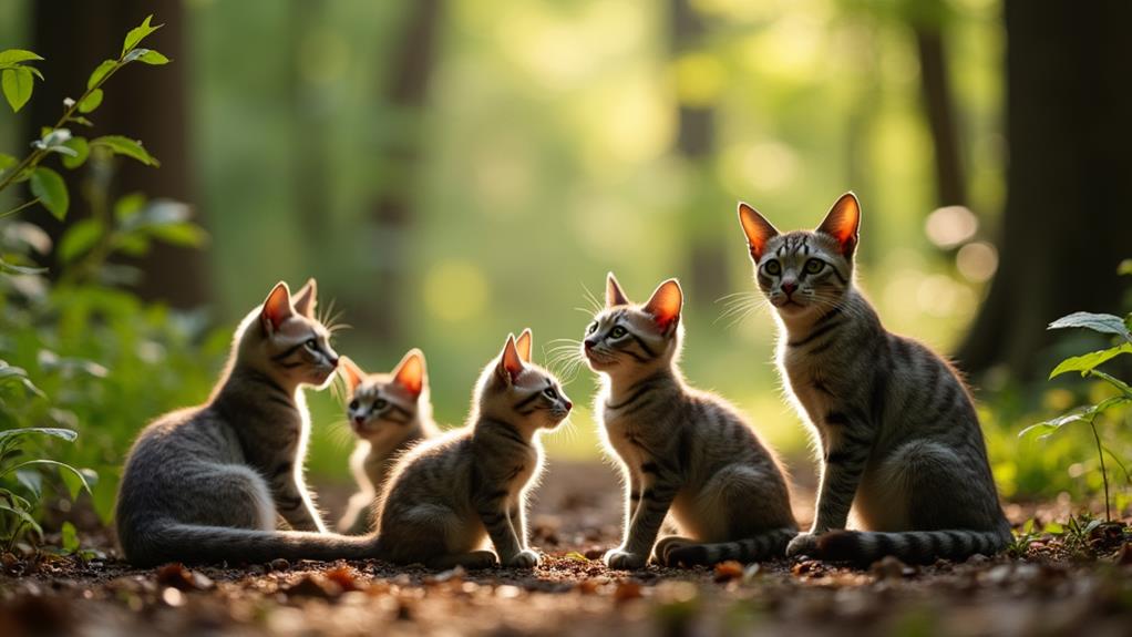 Do Feral Cat Families Stay Together? Exploring Their Social Structure