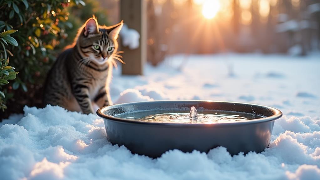 How to Keep Feral Cat Water From Freezing in Cold Weather