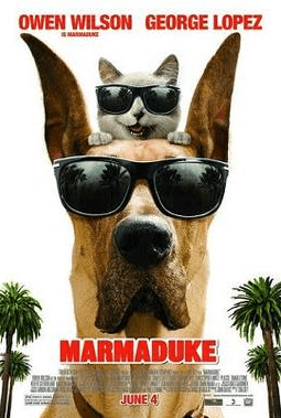 This is a poster for Marmaduke.